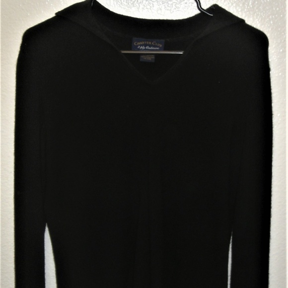 Charter Club Sweaters - CHARTER CLUB 100% BLACK V-NECK CASHMERE SWEATER